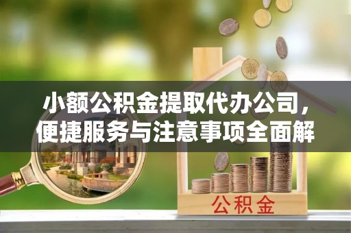 连江小额公积金提取代办公司，便捷服务与注意事项全面解析