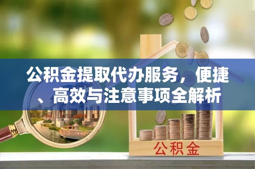 连江公积金提取代办服务，便捷、高效与注意事项全解析