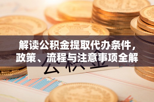 连江解读公积金提取代办条件，政策、流程与注意事项全解析