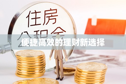 连江便捷高效的理财新选择